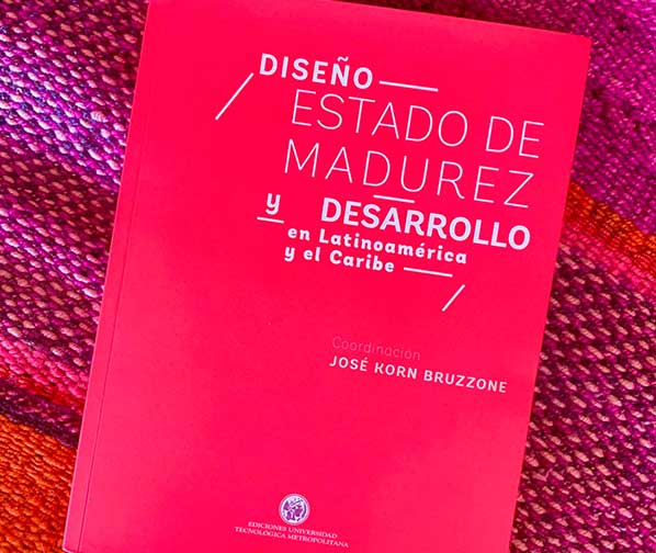 Libro colaborativo sobre el diseño en Latinoamérica representando a Perú